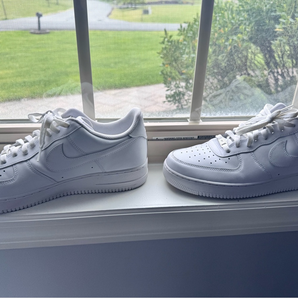 Nike Men's All-White Low-Top Sneakers